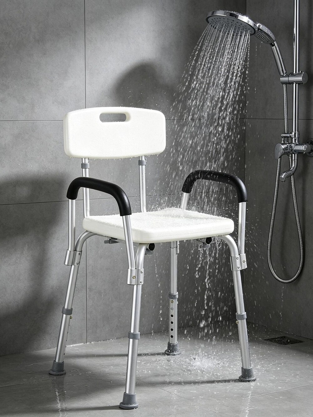 Shower Chair, Mobility Medical Grade Bath Chair, Adjustable Shower Bench